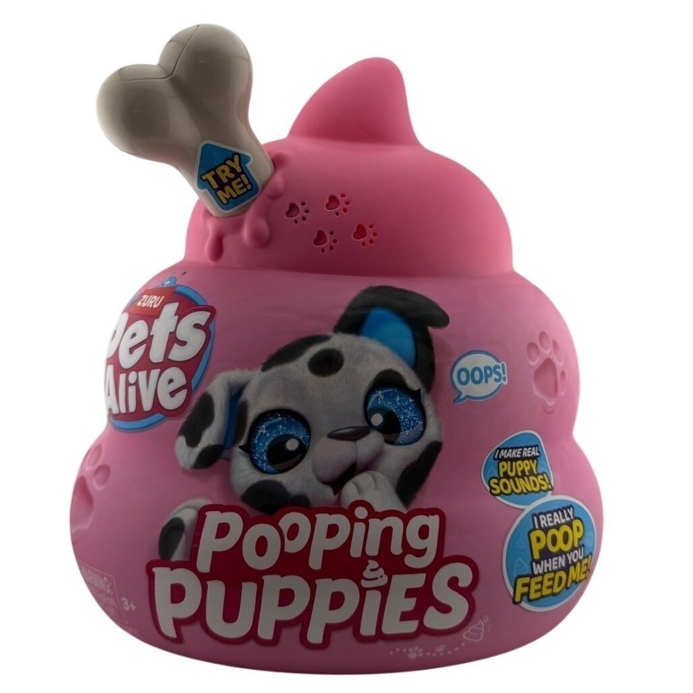 Pets Alive Pooping Puppies by ZURU Soft Electronic Pet Puppy for Girls &Children